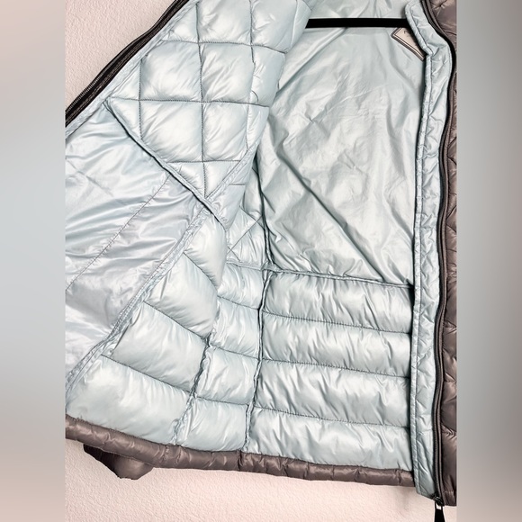 Noize Kerri Gray Puffer Hooded Jacket Women’s Size XL Lightweight Cruelty Free. - Picture 9 of 13